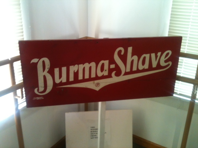 burma-shave outdoor advertising billboard